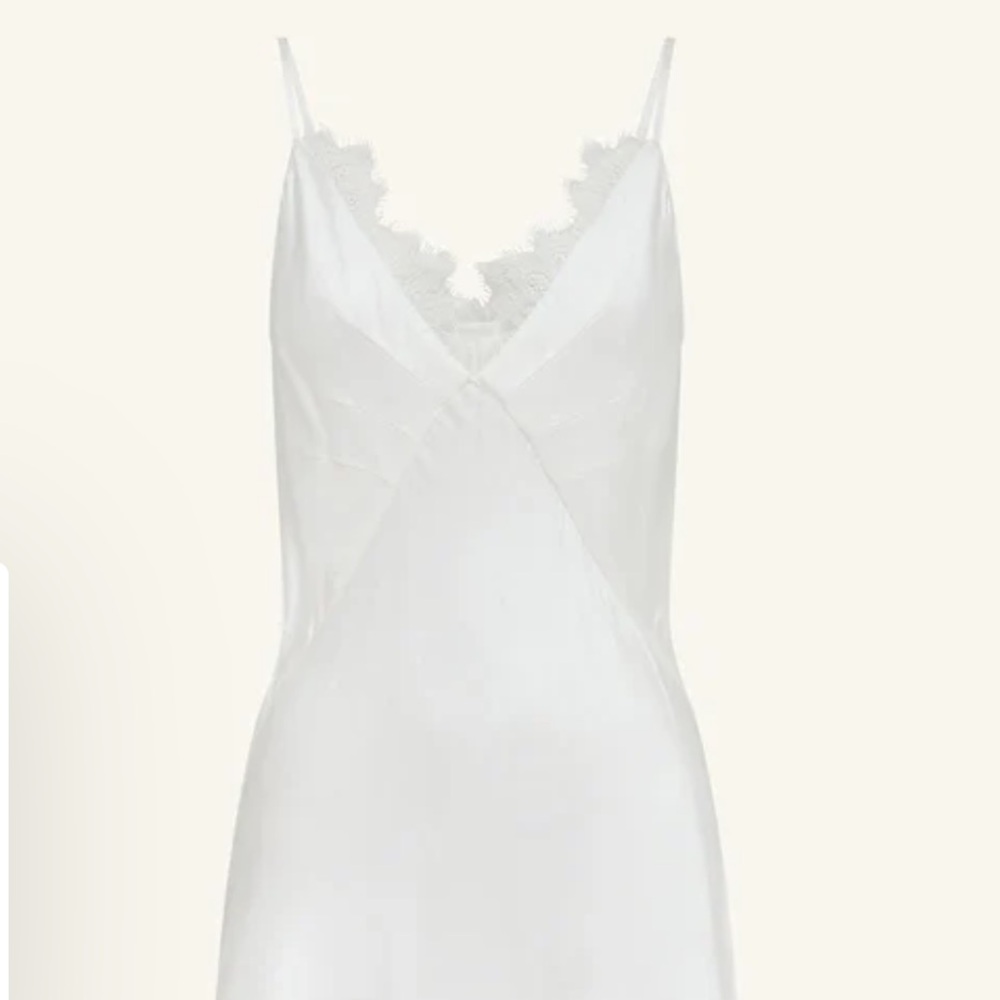 Shona Joy Lustre Lace Slip Mini Dress - Ivory - Picture 4 of 8